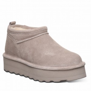 Bearpaw Retro Super Shorty Kalın Taban Bot Kadın Gri | OKS4455MI