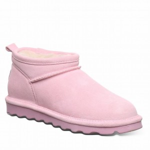 Bearpaw Super Shorty Wide Bot Kadın Pembe | VLL6460ZK