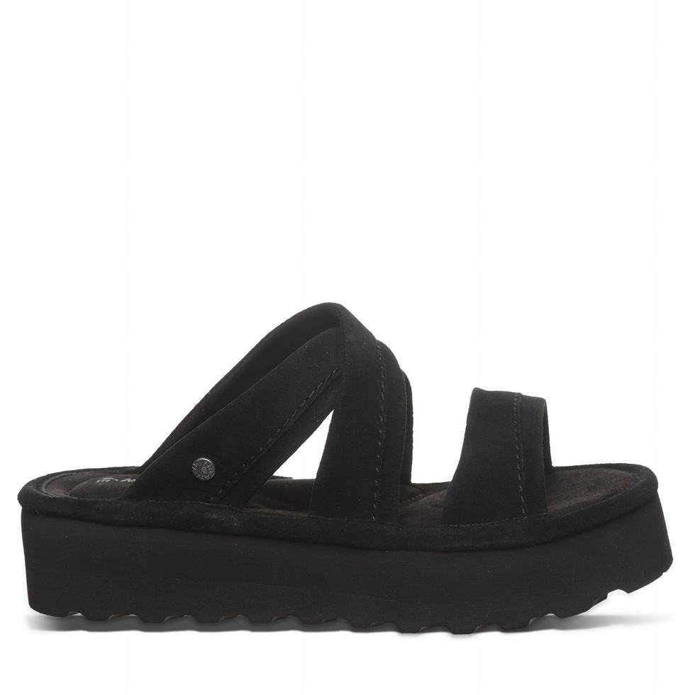 Bearpaw Altitude Sandalet Kadın Siyah | YQN2627LN