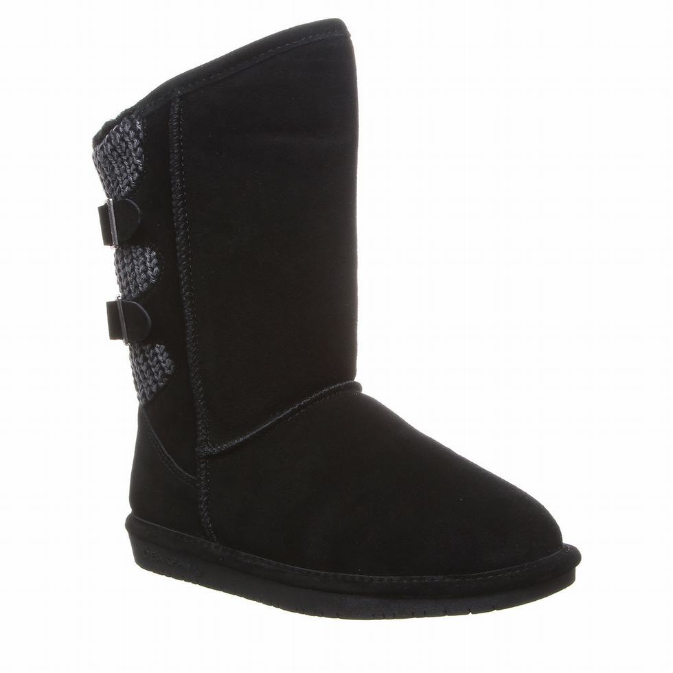 Bearpaw Boshie Wide Uzun Bot Kadın Siyah | TGU3259EM