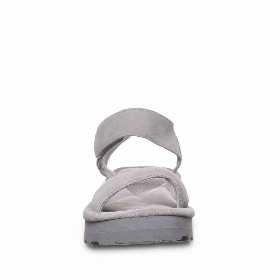 Bearpaw Crest Sandalet Kadın Gri | HRP6721FI