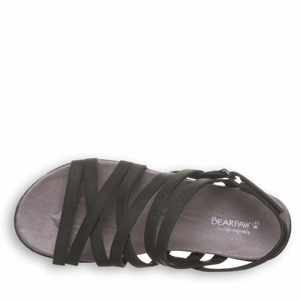 Bearpaw Crete Sandalet Kadın Siyah | PXI4638MF