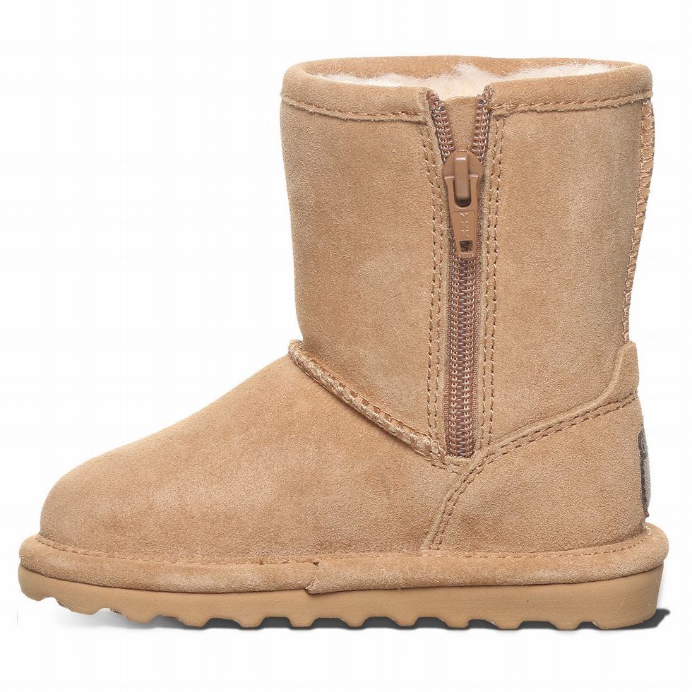 Bearpaw Elle Toddler Zipper Bot Çocuk Kahverengi | EYR942WQ