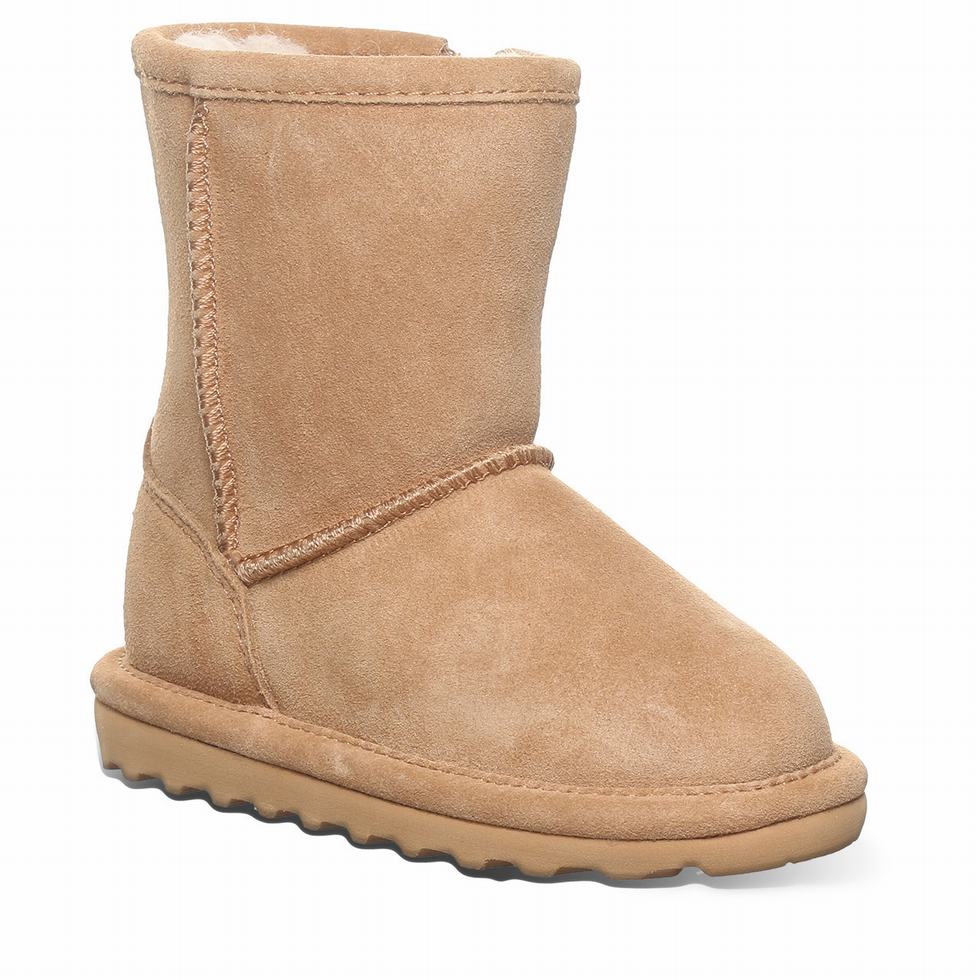 Bearpaw Elle Toddler Zipper Bot Çocuk Kahverengi | EYR942WQ