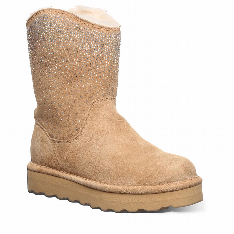 Bearpaw Glam Platform Lo Bot Kadın Kahverengi | RYL8840IO