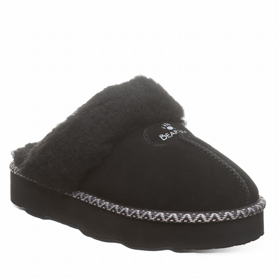 Bearpaw Loki Platform Lo Deco Terlik Kadın Siyah | MUW530DW