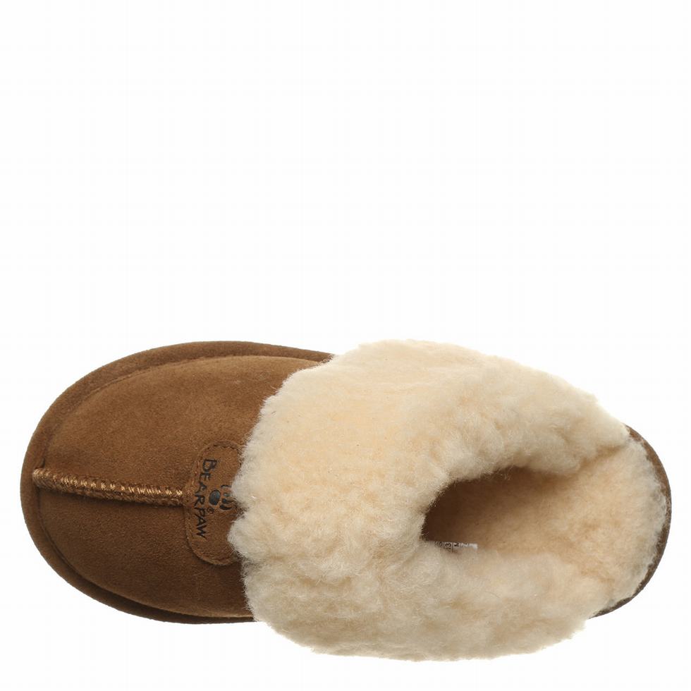 Bearpaw Loki Youth Terlik Çocuk Kahverengi | QTL8129OM