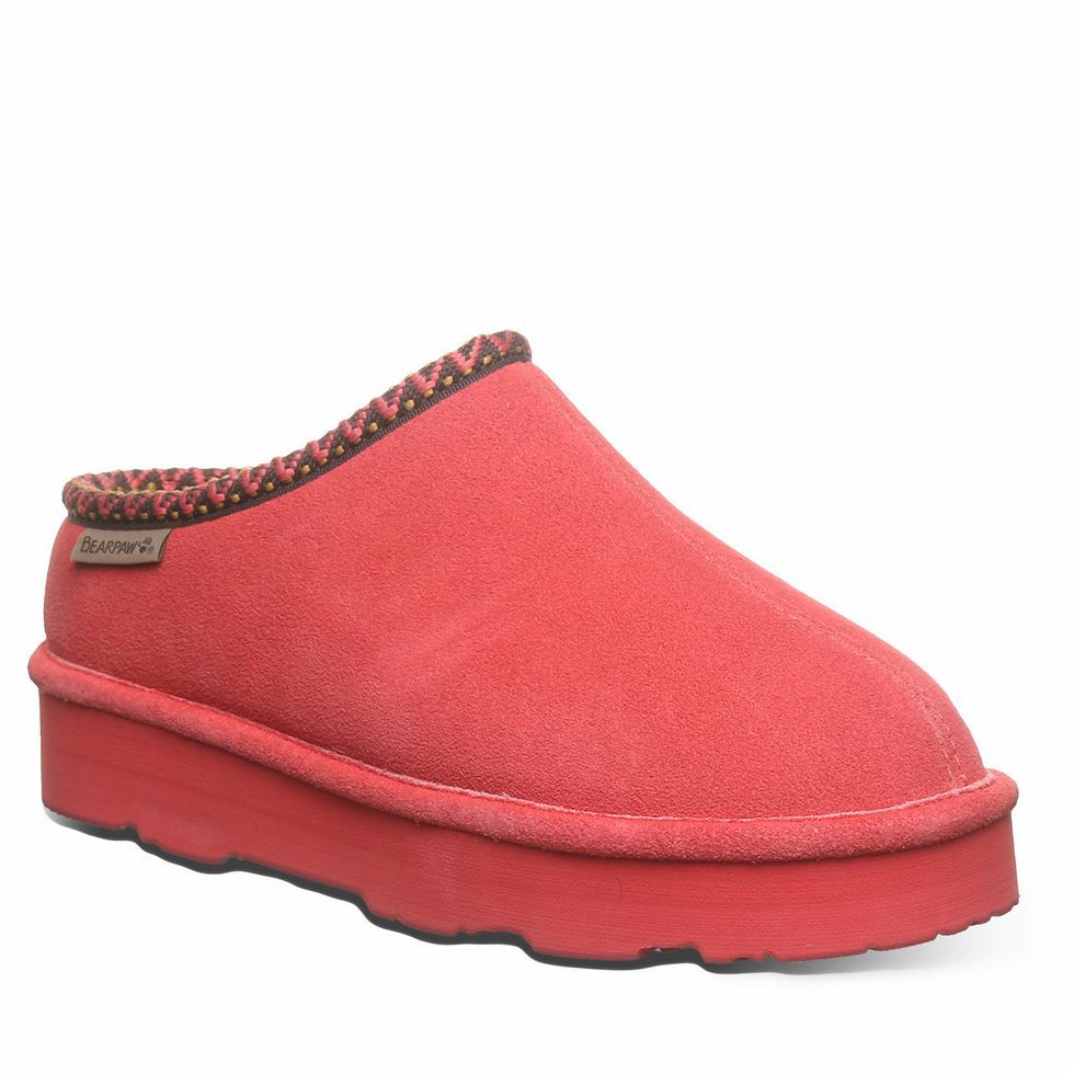 Bearpaw Martis Terlik Kadın Kırmızı | PWZ5934OF