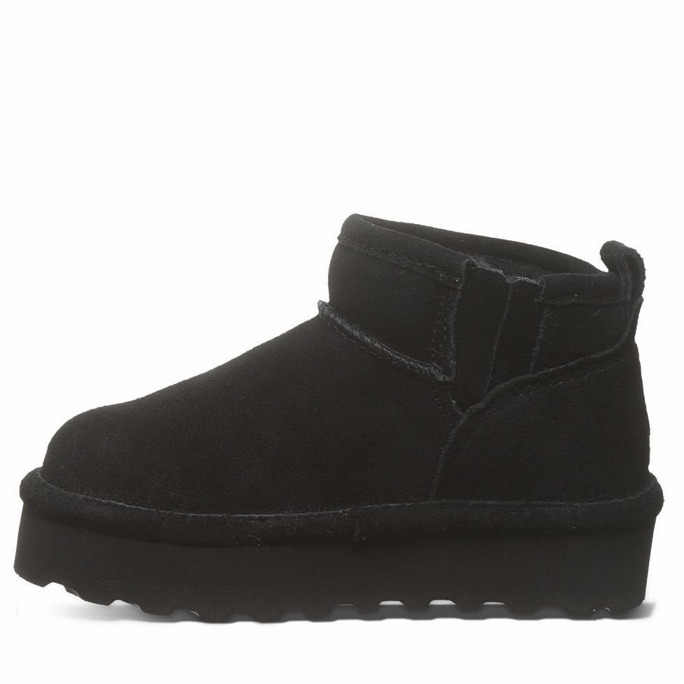 Bearpaw Retro Shorty Youth Bot Çocuk Siyah | QLP6225AN