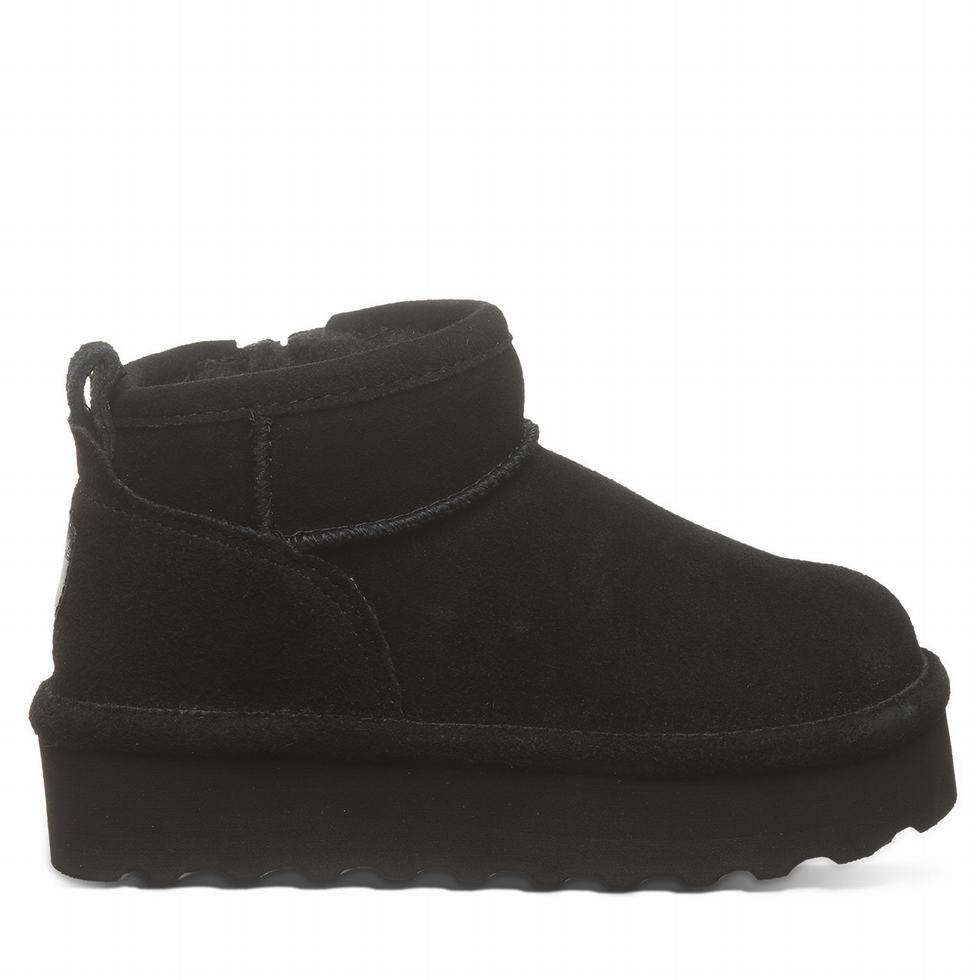 Bearpaw Retro Shorty Youth Bot Çocuk Siyah | QLP6225AN