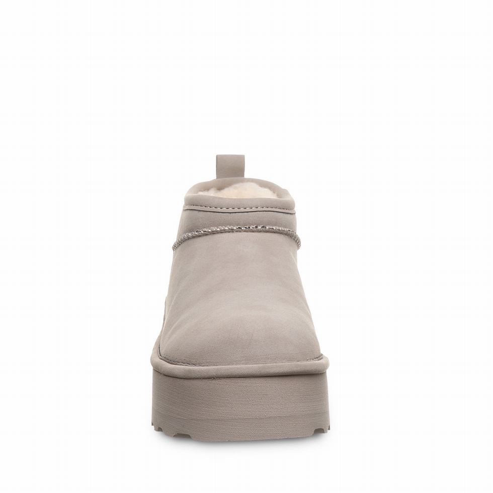 Bearpaw Retro Super Shorty Vegan Kalın Taban Bot Kadın Bej Rengi | YMR2156RX