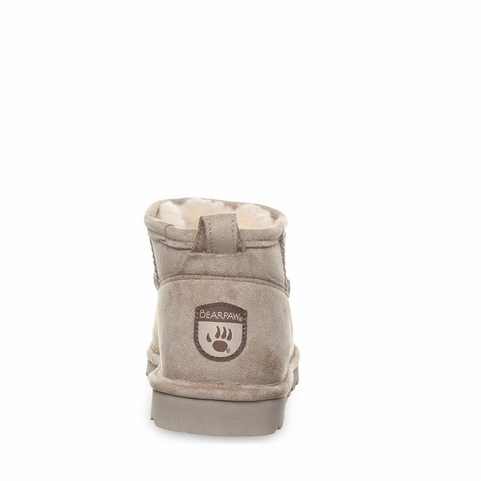 Bearpaw Shorty Vegan Bot Kadın Gri | VUE912XM