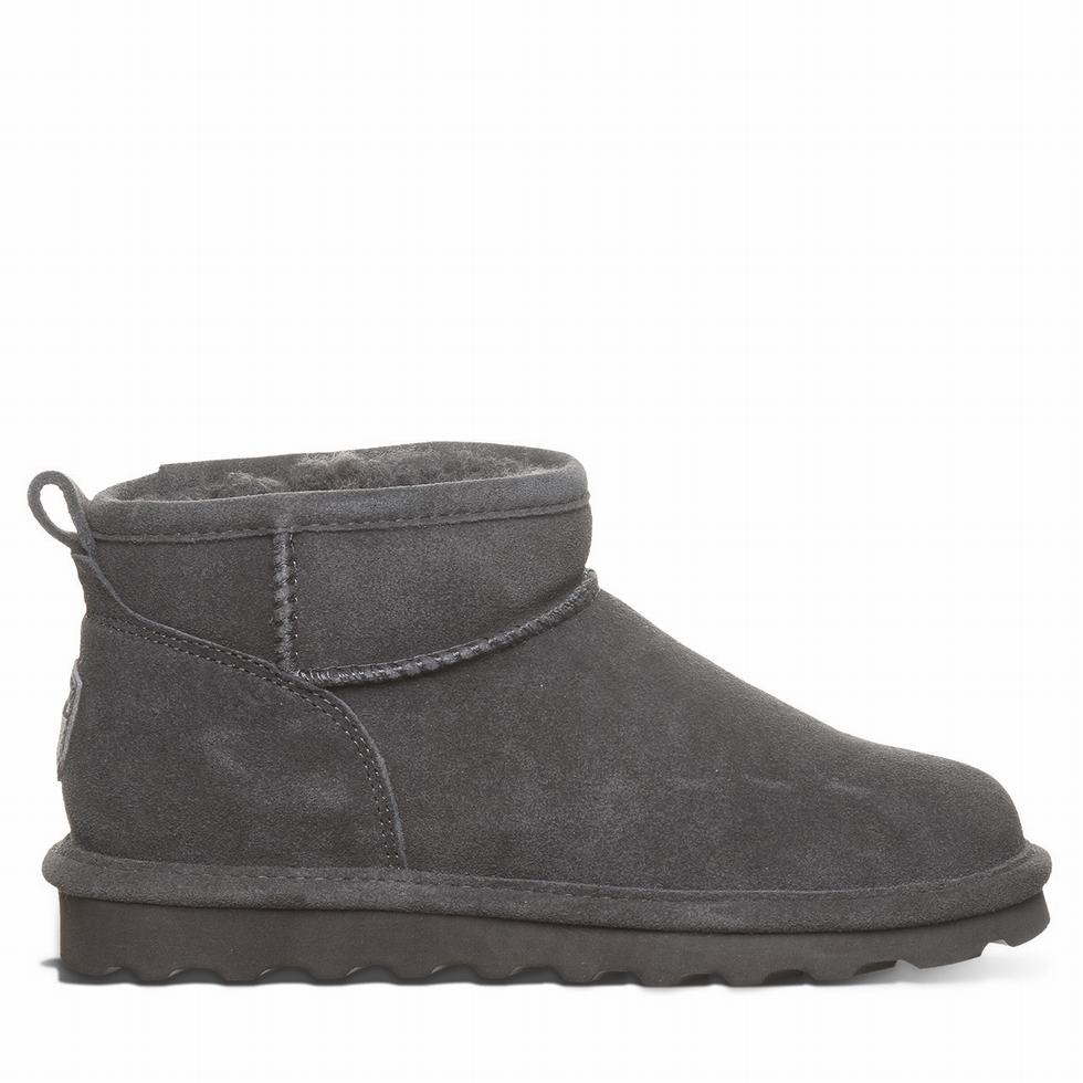 Bearpaw Shorty Wide Bot Kadın Gri | VOQ1057OY