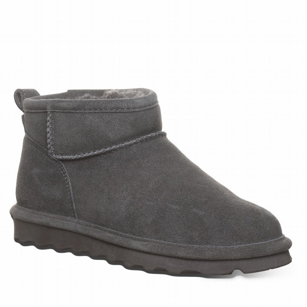 Bearpaw Shorty Wide Bot Kadın Gri | VOQ1057OY