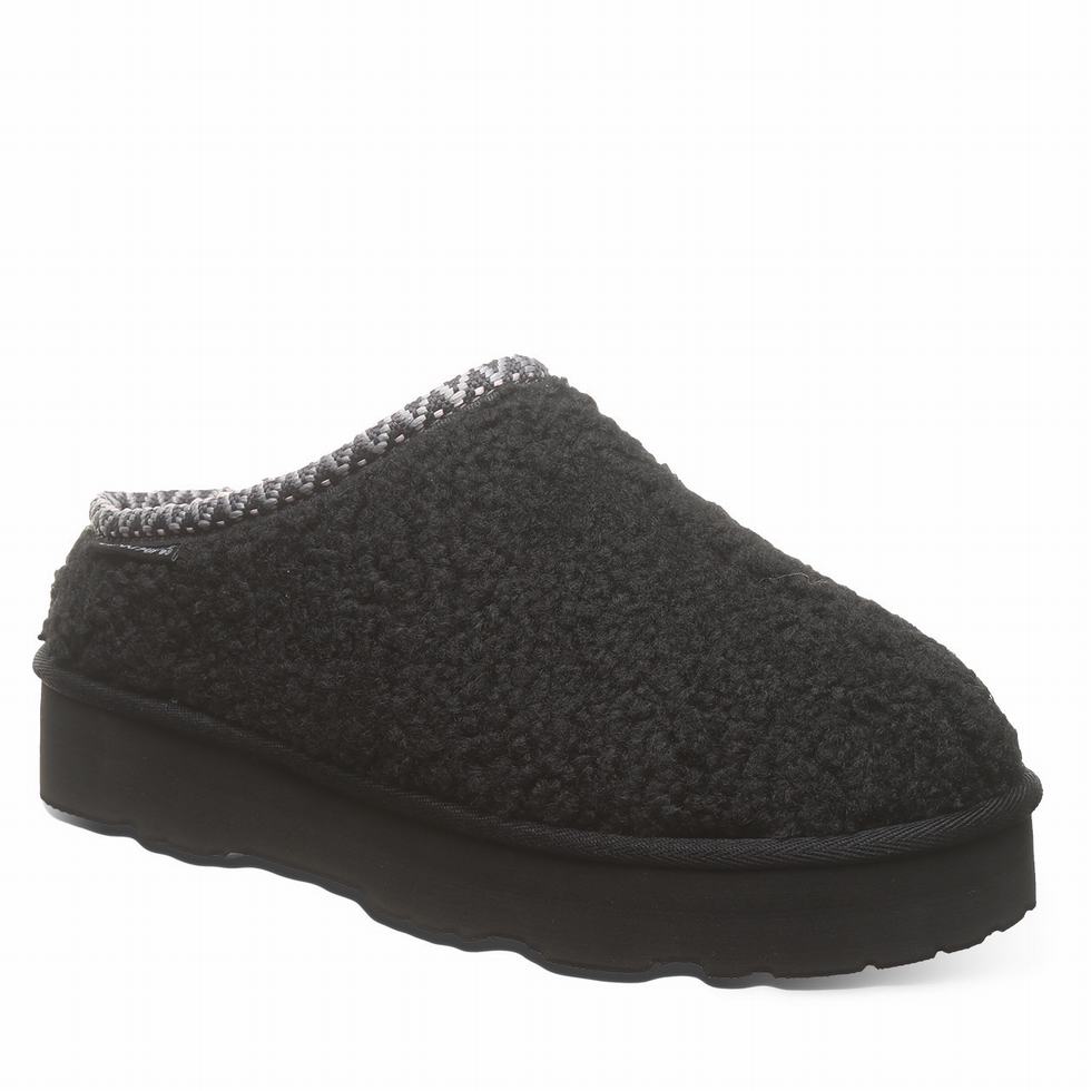 Bearpaw Snuggle Martis Terlik Kadın Siyah | BUF10078NZ