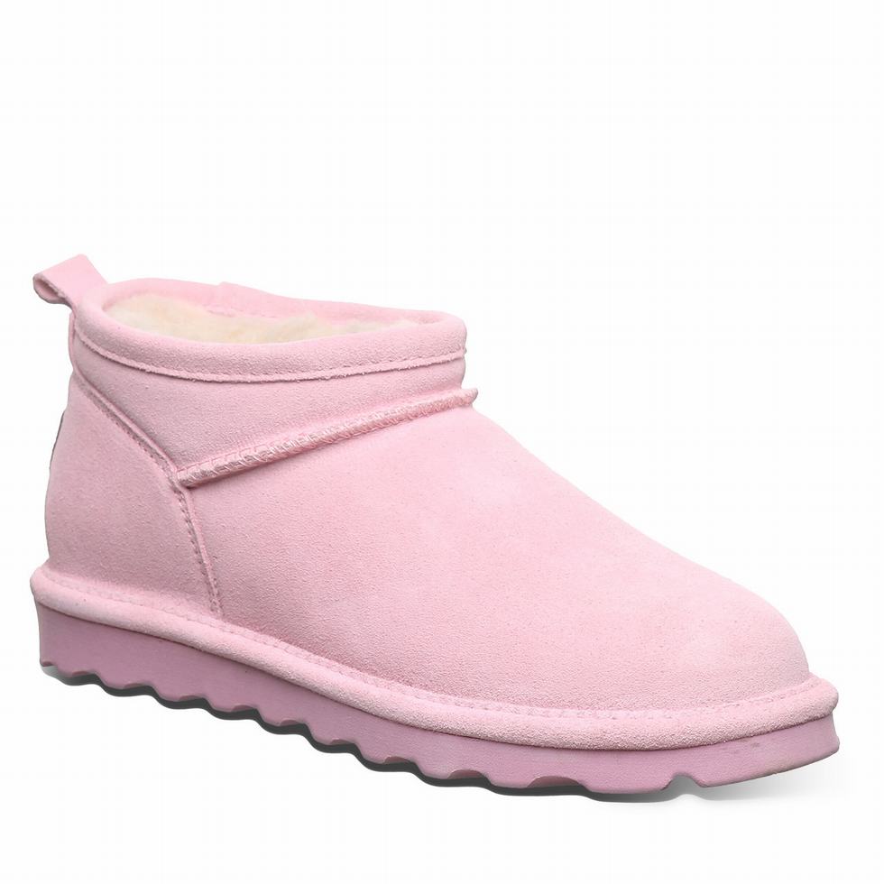 Bearpaw Super Shorty Kar Botu Kadın Pembe | NDQ659LH